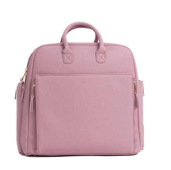 Designer Luxury Diaper Bag (Mauve Pink 💖) FULL SIZE - Picture 2 of 12